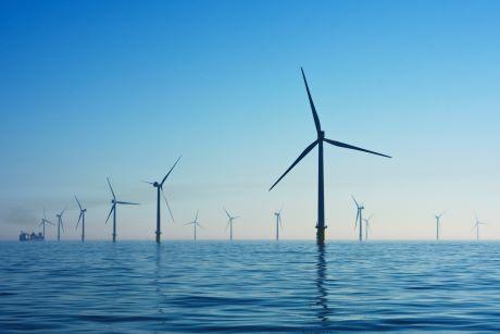 Wind turbines off shore